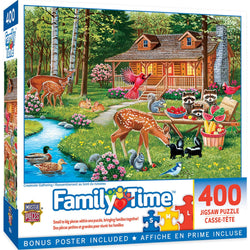 Family Time - Creekside Gathering 400 Piece Jigsaw Puzzle (ONLINE ORDER ONLY)
