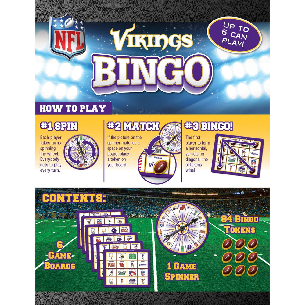 Minnesota Vikings Bingo Game (ONLINE ORDER ONLY)