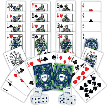 Seattle Seahawks - 2-Pack Playing Cards & Dice Set (ONLINE ORDER ONLY)