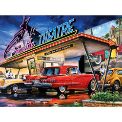 Drive-Ins, Diners & Dives - Starlite Drive-In 550 Piece Jigsaw Puzzle (ONLINE ORDER ONLY)