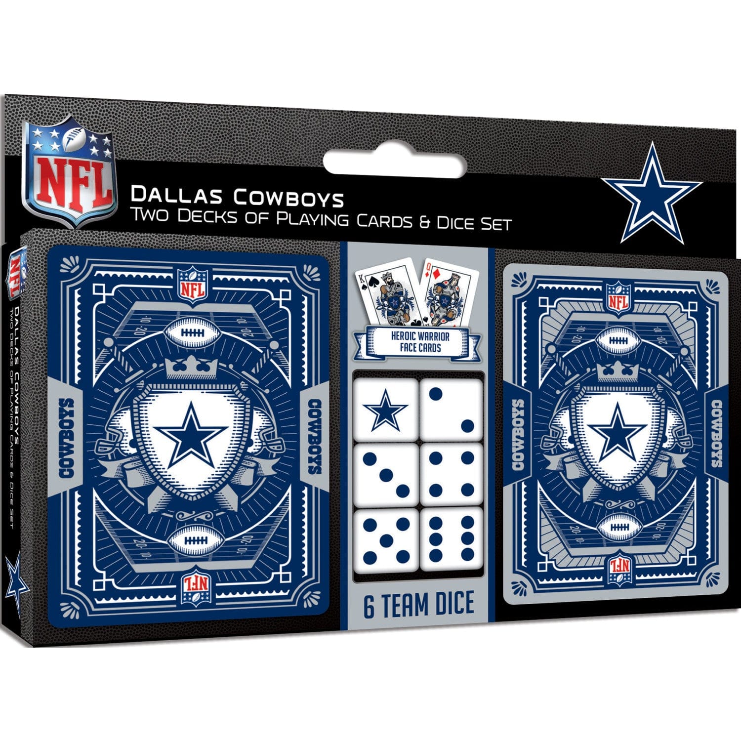 Dallas Cowboys - 2-Pack Playing Cards & Dice Set (ONLINE ORDER ONLY)