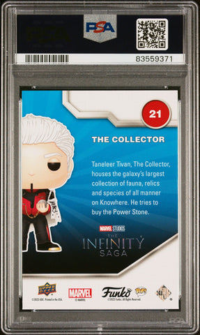 2023 UPPER DECK FUNKO POP MARVEL  THE COLLECTOR FACSIMILE SIGNATURE #21  PSA 9 (Online Order Only)