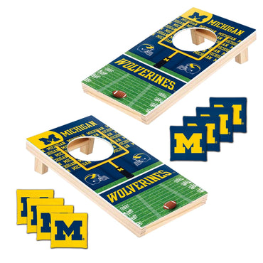 Michigan Wolverines - NCAA Tabletop Cornhole (ONLINE ORDER ONLY)