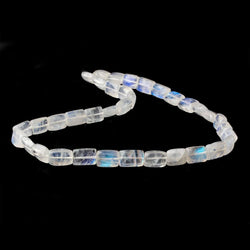 Rainbow Moonstone plain rectangle 14 inch 36 beads 8x6x3-9x6x4mm AA (ONLINE ORDER ONLY)