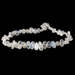 Rainbow Moonstone side drilled plain nuggets 16 inch 45 beads 9x8-15x9mm A (ONLINE ORDER ONLY)