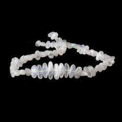 Rainbow Moonstone side drilled plain nuggets 16 inch 61 beads 11x7-16x7mm A (ONLINE ORDER ONLY)