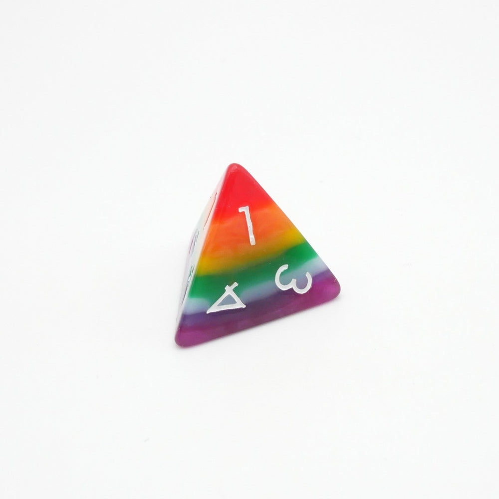 Rainbow Redux - 7 Piece DnD Dice Set | Acrylic RPG Gaming Dice (ONLINE ORDER ONLY)