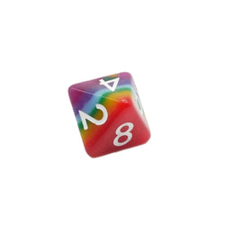 Rainbow Redux - 7 Piece DnD Dice Set | Acrylic RPG Gaming Dice (ONLINE ORDER ONLY)