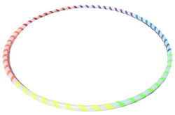 HDPE & Polypro Beginner Hula Hoops with Colored Gaffer Tape - Best Seller (ONLINE ORDER ONLY)