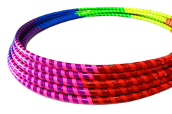 Rainbow Prism Taped Hoops ~ Beginner & Kids Fitness & Practice Hoops (ONLINE ORDER ONLY)