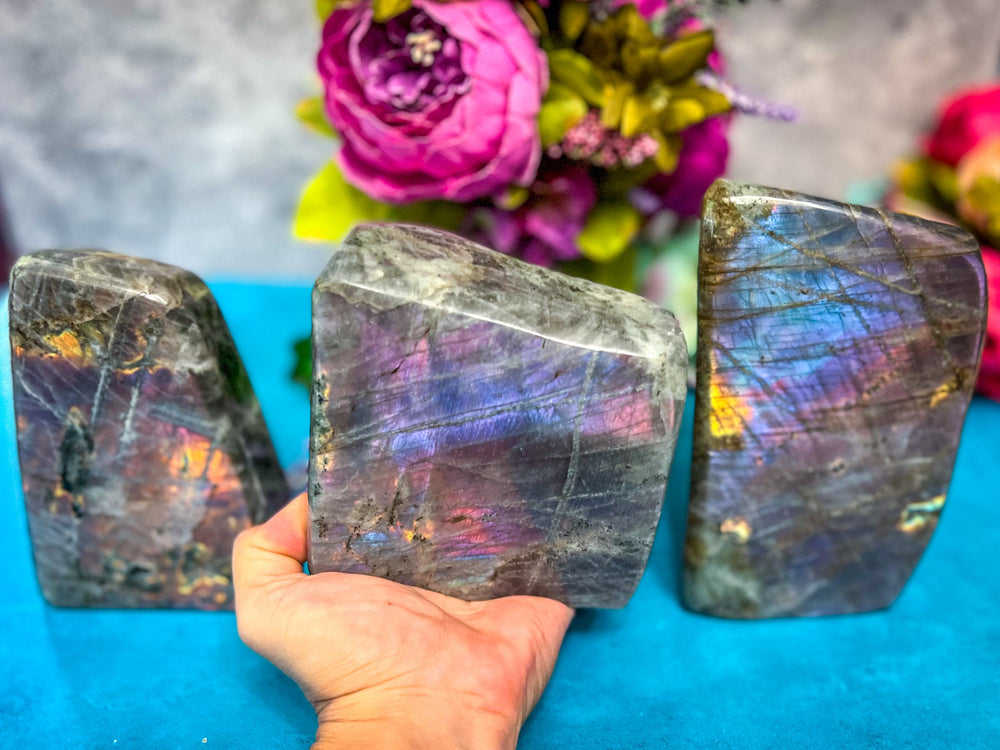 2 Lb+ Purple Labradorite crystal Freeform, Rainbow Labradorite, White Labradorite (ONLINE ORDER ONLY)