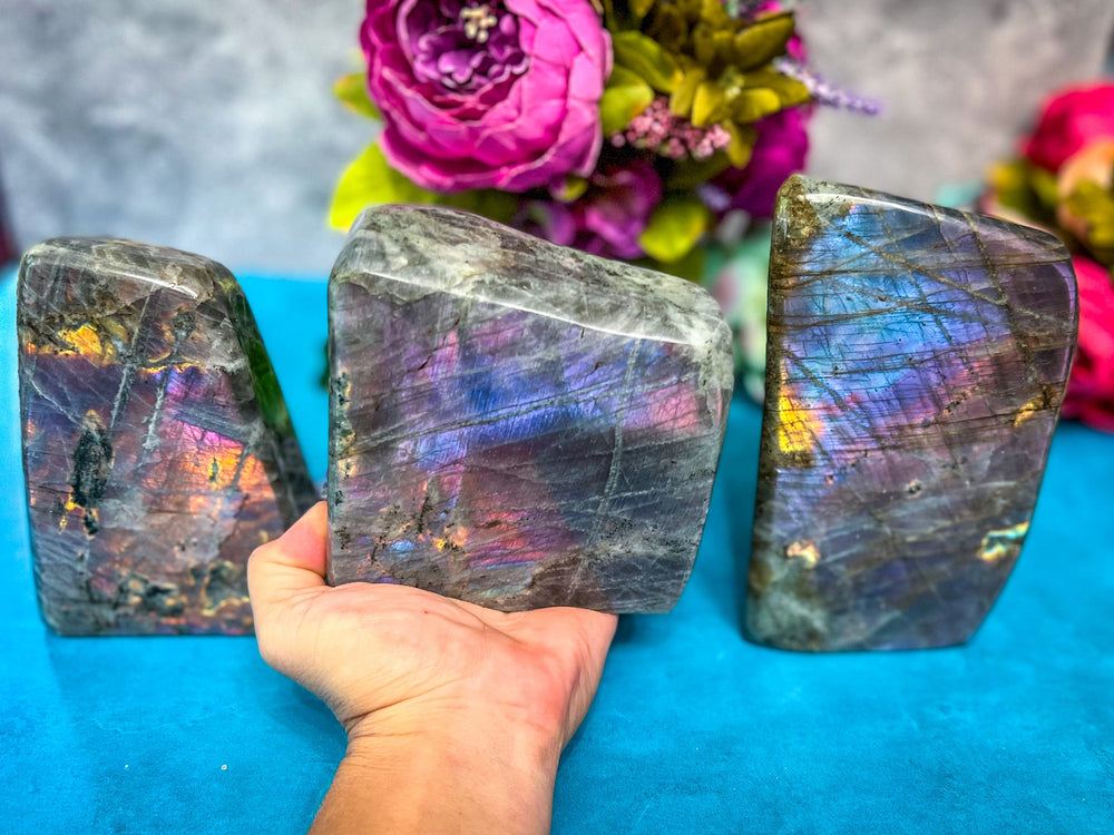 2 Lb+ Purple Labradorite crystal Freeform, Rainbow Labradorite, White Labradorite (ONLINE ORDER ONLY)