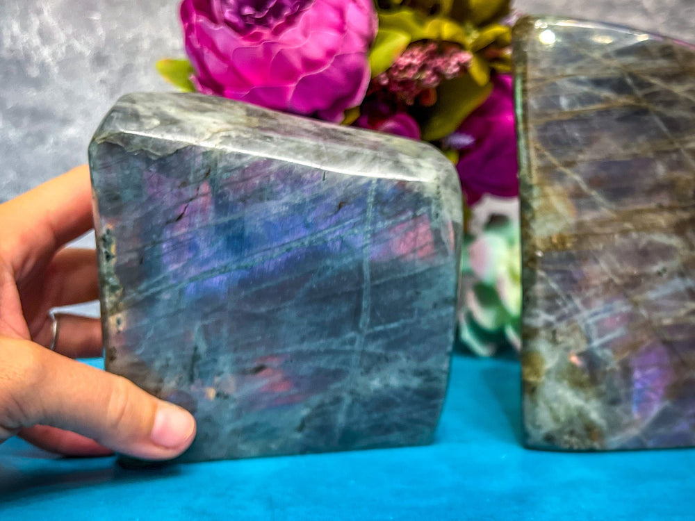 2 Lb+ Purple Labradorite crystal Freeform, Rainbow Labradorite, White Labradorite (ONLINE ORDER ONLY)