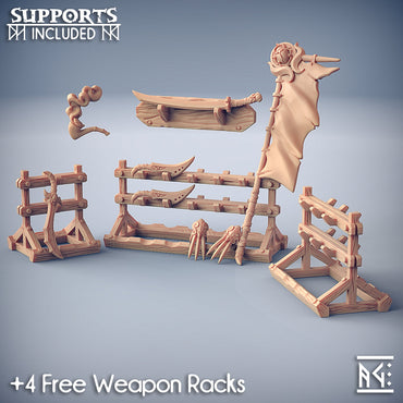 3D Printed Artisan Guild Standalone Rakshakin Weapons Rakshakin Headhunters 28mm 32mm (Online Only)