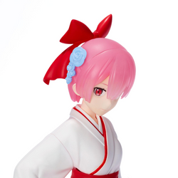 SEGA: Re:Zero Starting Life in Another World - Ram (Shrine Maiden Style) Super Premium Figure (ONLINE ORDER ONLY)
