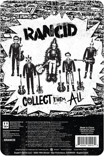Super7 - Rancid - ReAction Figures Wv5 - Skeletim (Time Bomb) (Collectible, Action Figure) [Action Figure] (ONLINE ORDER ONLY)