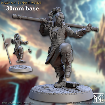 Rashan Stormwake (Male Human Monk) (ONLINE ORDER ONLY)