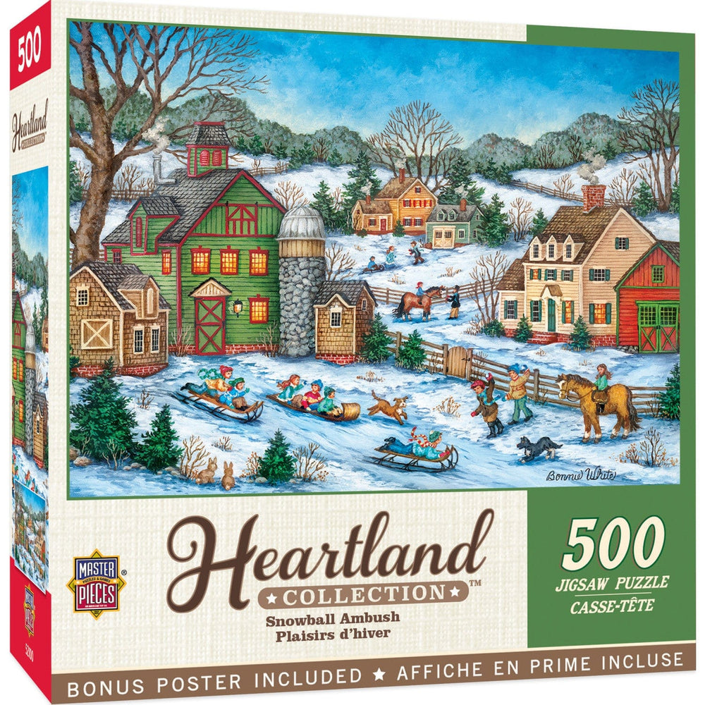 Heartland - Snowball Ambush 500 Piece Jigsaw Puzzle (ONLINE ORDER ONLY)