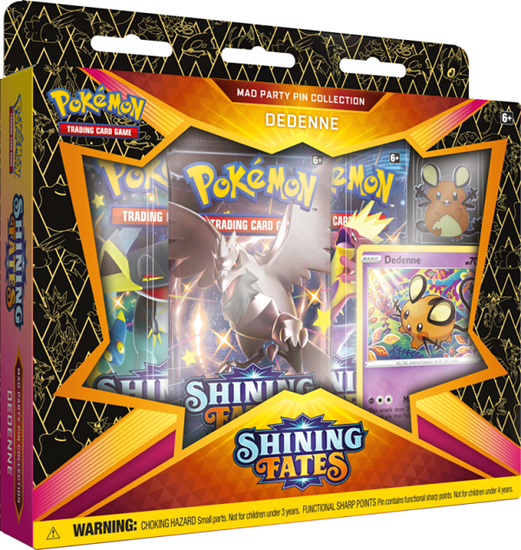 Pokemon Shining Fates: Mad Party Pin Collection - Dedenne (ONLINE ORDER ONLY)