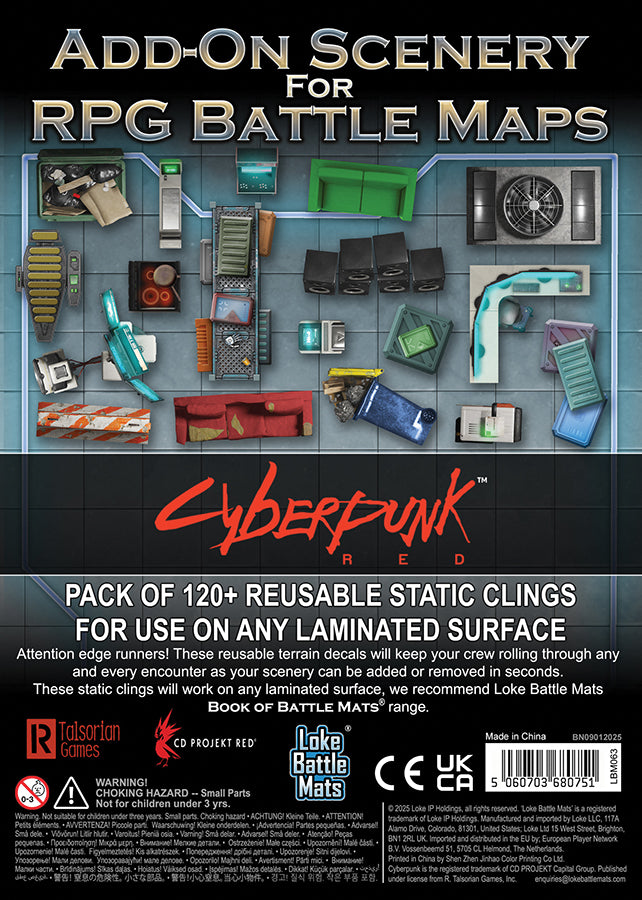 Cyberpunk RED: Add-On Scenery for RPG Battle Maps