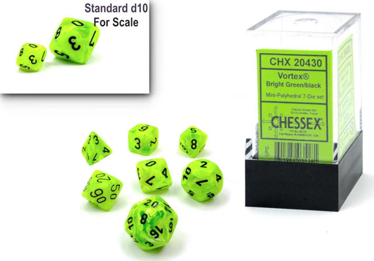 Chessex: Mini Polyhedral Dice set Vortex (Online Order Only)