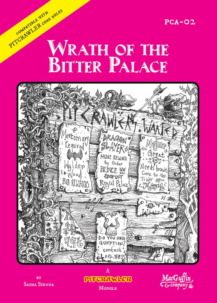 Pitcrawler RPG: Wrath of the Bitter Palace (ONLINE ORDER ONLY)