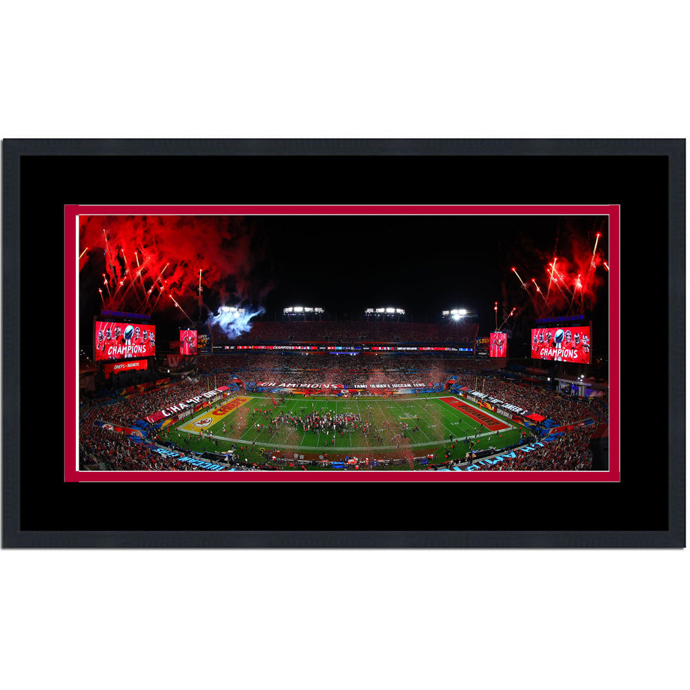Framed Raymond James Stadium Tampa Bay Buccaneers NFL Champions 16x24 Football Photo Professionally Matted (ONLINE ORDER ONLY)
