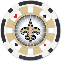 New Orleans Saints 100 Piece Poker Chips (ONLINE ORDER ONLY)