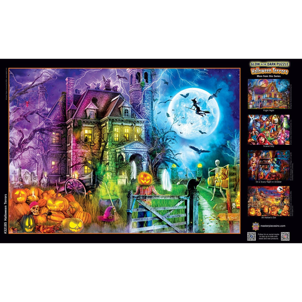 Glow in the Dark - Halloween Terrors 500 Piece Jigsaw Puzzle (ONLINE ORDER ONLY)