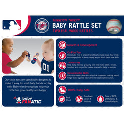Minnesota Twins - Baby Rattles 2-Pack (ONLINE ORDER ONLY)