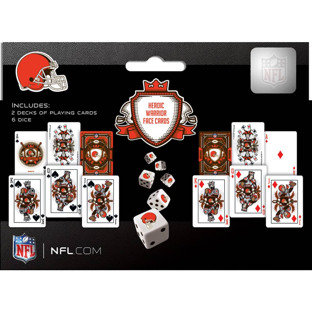 Cleveland Browns - 2-Pack Playing Cards & Dice Set