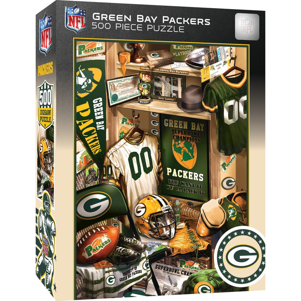Green Bay Packers - Locker Room 500 Piece Jigsaw Puzzle (ONLINE ORDER ONLY)