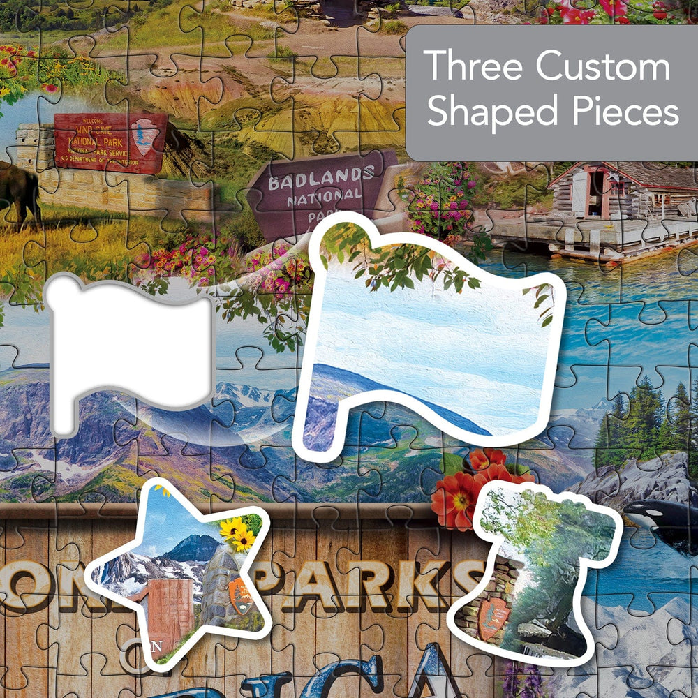 National Parks of America 1000 Piece Shaped Jigsaw Puzzle (ONLINE ORDER ONLY)