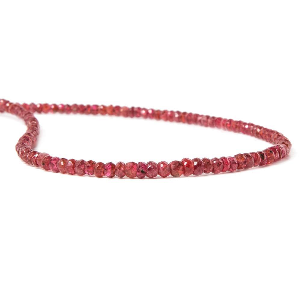 2-3.5mm Red Spinel Faceted Rondelle Beads 16 inch 185 pieces (ONLINE ORDER ONLY)