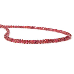 2-3.5mm Red Spinel Faceted Rondelle Beads 16 inch 185 pieces (ONLINE ORDER ONLY)