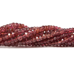 2-3mm Red Spinel Faceted Rondelle Beads 16 inch 240 pieces (ONLINE ORDER ONLY)