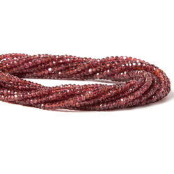 2-3mm Red Spinel Faceted Rondelle Beads 16 inch 240 pieces (ONLINE ORDER ONLY)