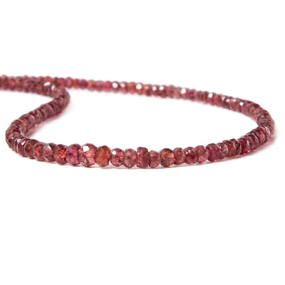 2-3mm Red Spinel Faceted Rondelle Beads 16 inch 240 pieces (ONLINE ORDER ONLY)