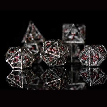 NYCC Exclusive Sterling Silver Dice Set - Red (ONLINE ORDER ONLY)