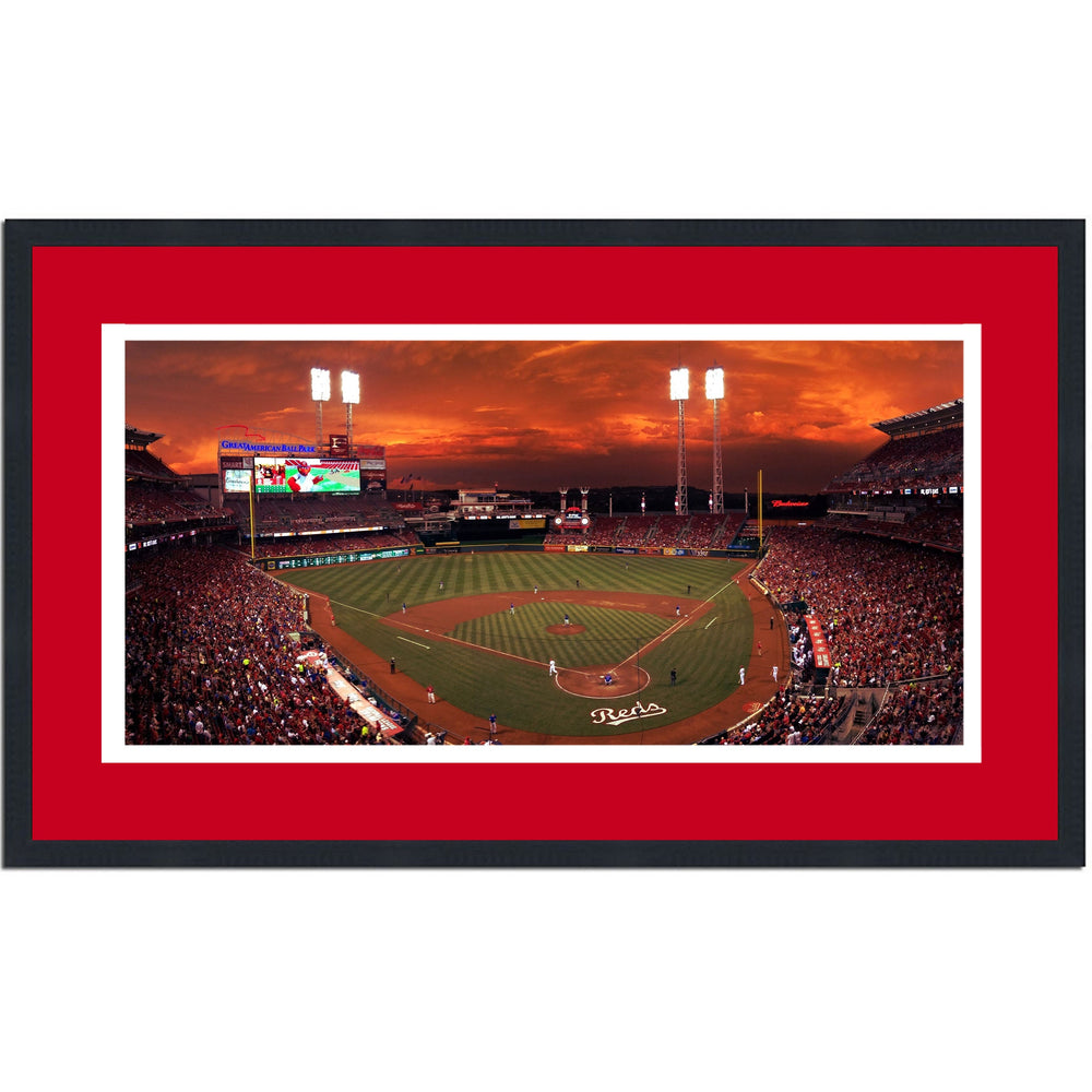Framed Great American Ballpark Cincinnati Reds MLB 16x24 Baseball Photo Professionally Matted (ONLINE ORDER ONLY)