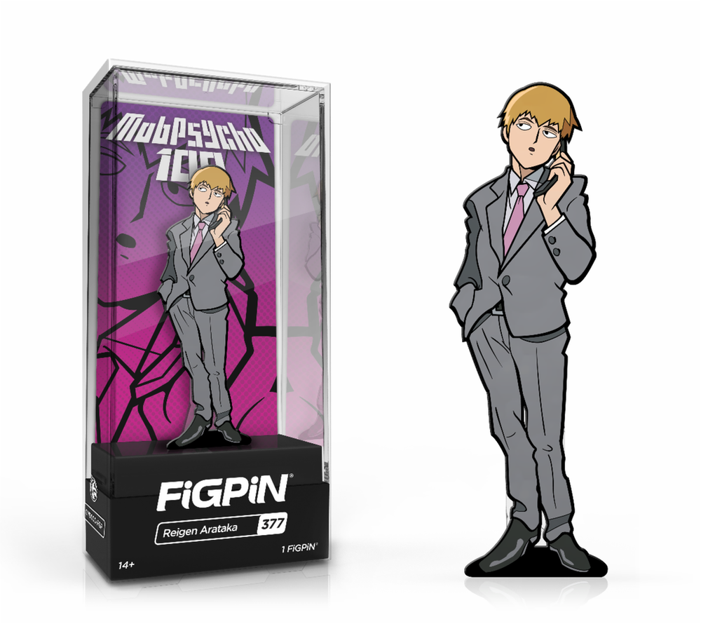 FiGPiN: Mob Psycho 100 - Reigen Arataka #377 (ONLINE ORDER ONLY)