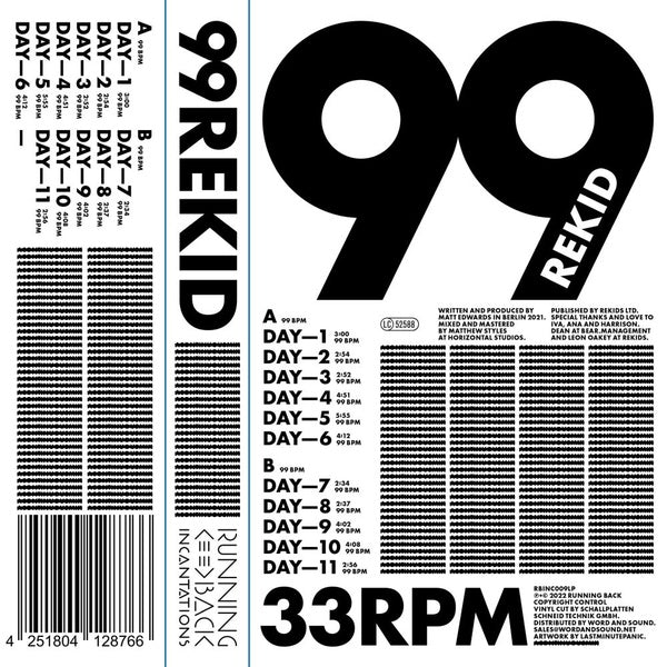 REKID - 99 [Vinyl] (ONLINE ORDER ONLY)