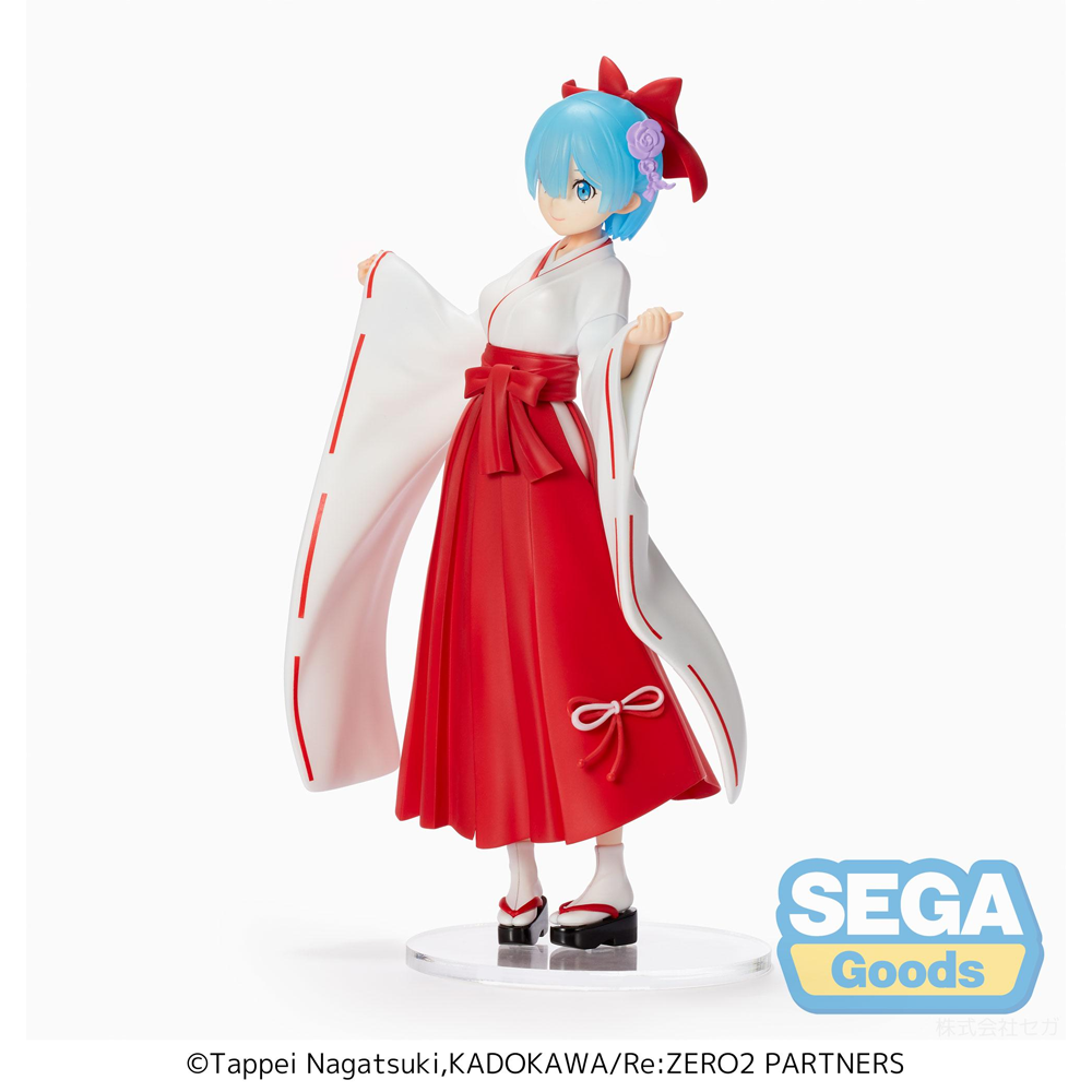 SEGA: Re:Zero Starting Life in Another World - Rem (Shrine Maiden Style) Super Premium Figure (ONLINE ORDER ONLY)