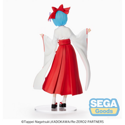 SEGA: Re:Zero Starting Life in Another World - Rem (Shrine Maiden Style) Super Premium Figure (ONLINE ORDER ONLY)