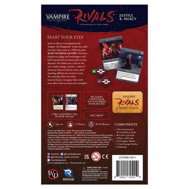 Vampire The Masquerade: Rivals - Justice & Mercy Expansion (ONLINE ORDER ONLY)