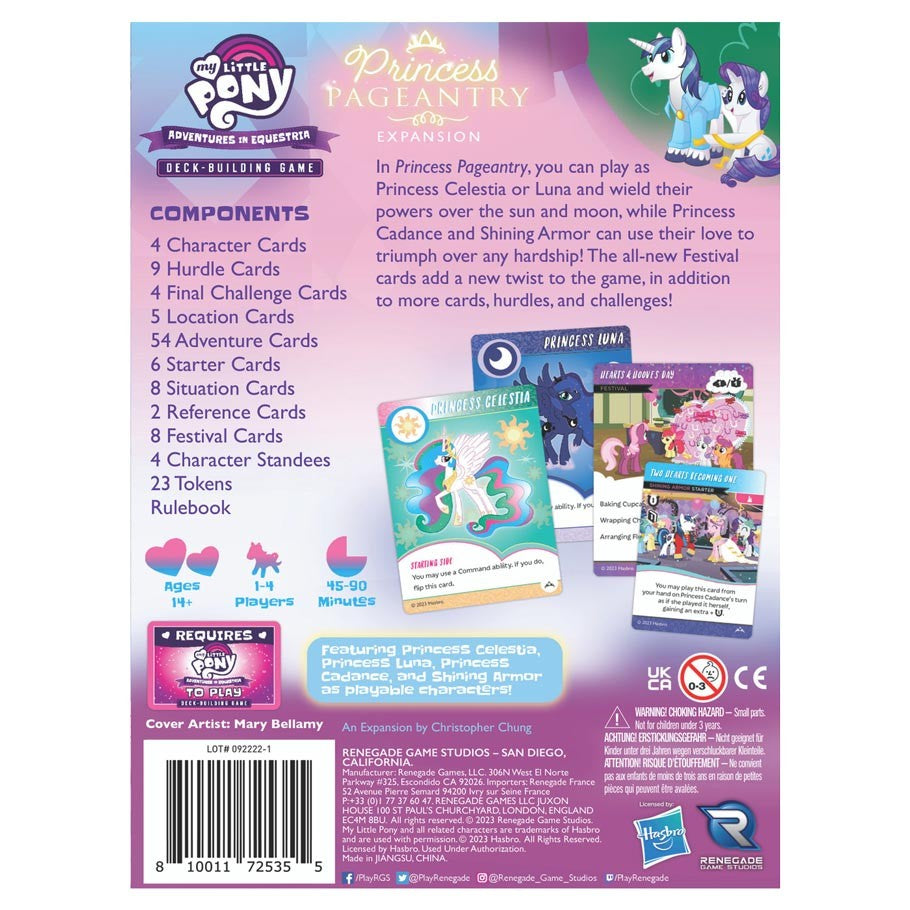 My Little Pony: Adventures in Equestria - Princess Pageantry Expansion (ONLINE ORDER ONLY)
