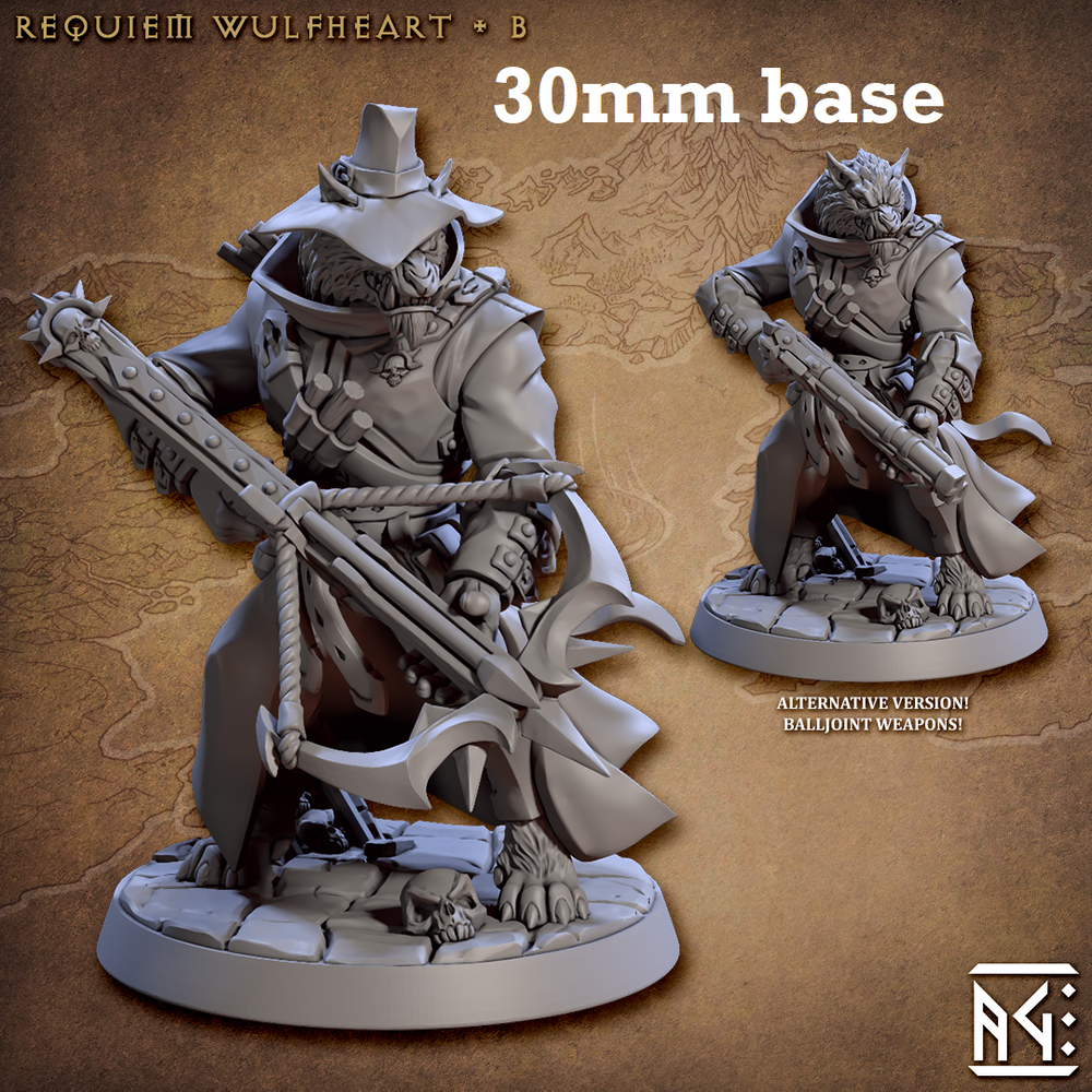 Requiem Wulfheart: Sculpt B (Male Werewolf Hunter)