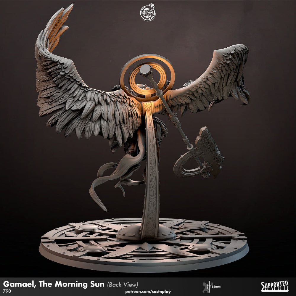 3D Printed Cast n Play - Gamael The Morning Sun 28mm 32mm D&D (Online Only)
