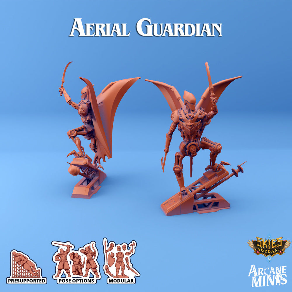 3D Printed Sordane Publishing Arcane Minis Shard Guardians Aerial Set Shard Guardian Set 28 32mm D&D (Online Only)