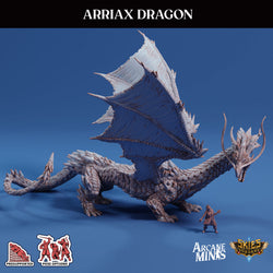 3D Printed Sordane Publishing Arriax Dragon Mighty Skies A Sordane Stories Set 28 32mm D&D (Online Only)